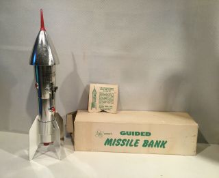 Vintage Astro’s Guided Missile Bank (danielson Federal Savings) W/box