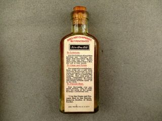 Vintage Three In One Oil Bottle - - 1 0Z - - Cork Cap - - NOS - - BOX & INSTRUCTIONS 3