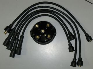 Allis Chalmers D10 D12 D14 D15 D17 Wd Wd45 4 Cylinder Spark Plug Wire & Cap Set
