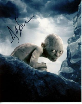 Andy Serkis As Gollum Smeagol Signed 8x10 Photo - Lord Of The Rings Hobbit
