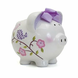 Child To Cherish Ceramic Piggy Bank For Girls,  Paper Bird