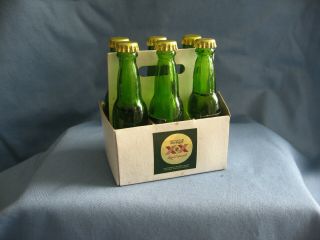 6 Pack Of Mini Dos Equis Xx Beer Bottles With Carrier