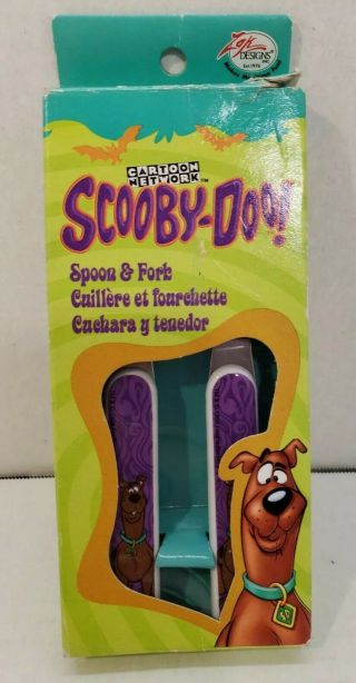 Scooby Doo Fork Spoon Child Toddler Utensils Hanna - Barbera 1999 Stainless