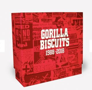 Gorilla Biscuits 7 X 30th Anniversary Box Set Red.