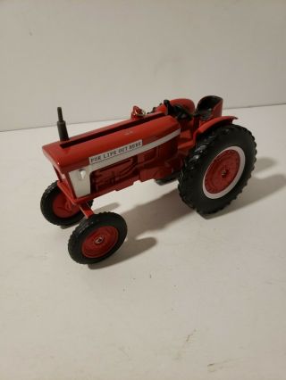 Old Vtg Collectible Red Diecast Tractor Supply Company Farm Tractor Toy