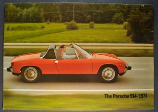 1974 Porsche 914 Sales Brochure Folder 74