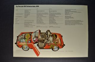 1974 Porsche 914 Sales Brochure Folder 74 3