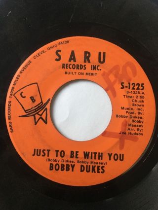 Crossover Soul 45/ Bobby Dukes " Just To Be With You " Hear