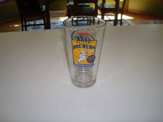 Promo Milwaukee Brewers Miller Lite Beer Pint Glasses Thru Years Barrelman L@@k