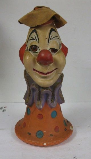 Vintage Clown Bank 17 1/2 Inches Tall.