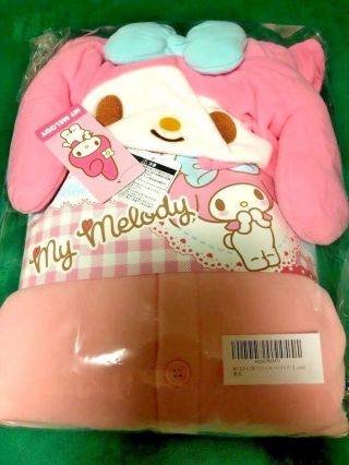 Sazac Sanrio My Melody Fleece Costume Kigurumi Pink Kawaii Japan F/s Tracking