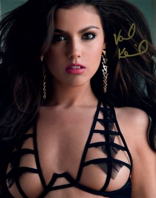 Val Keil Autograph Signed Photo 8x10 57 Playboy Playmate August 2013 Model