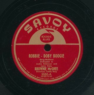 78tk - Baseball Blues - Savoy 5550 - Brownie Mcghee (robbie - Doby Boogie)