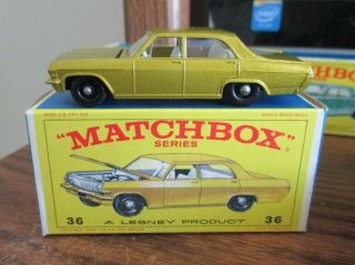 Vintage Lesney Matchbox Opel Diplomat 36 In The Box.