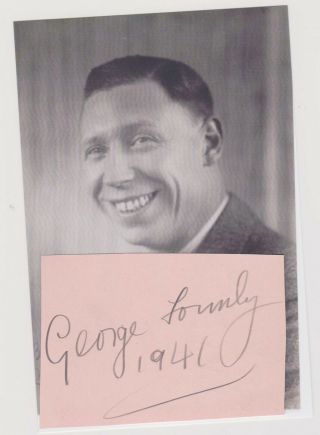 George Formby - " No Limit " Gt Film,  Comedy & Ukulele Star - Signed Album Page 1941