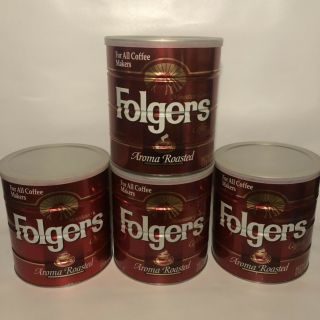 Folgers Aroma Roasted Coffee Can For All Coffee Makers 39 Oz (big Lebowski)