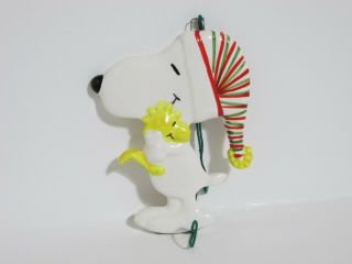 Snoopy Peanuts Charlie Brown Determined Ceramic Christmas Ornament Figure 1978