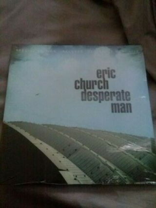 Eric Church Limited Edition Desperate Man Blue Tailgate Exclusive Vinyl Lp