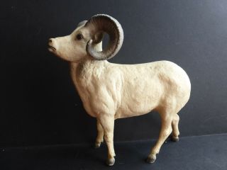 Vintage Breyer Model White - Grey Dall Sheep Animal Figure