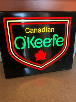 Vintage Canadian O’keefe Beer Lighted Sign