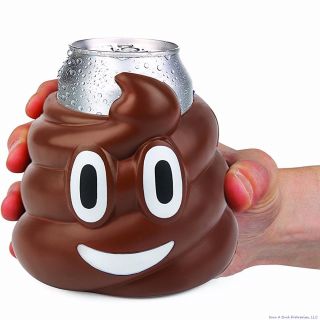 Emoji Crap Poo Turd - Drink Can Bottle Beer Soda Cooler Foam Cooler - Bigmouth