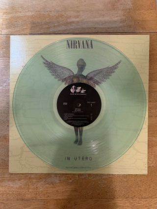 Nirvana In Utero Clear Vinyl Rare Sub Pop Grunge