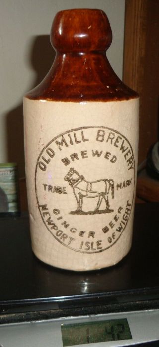Old Mill Brewery Ginger Beer Bottle,  Newport Isle Of Wight