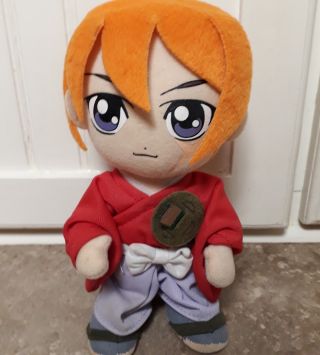 Anime Rurouni Kenshin Himura Plush Stuffed Doll Aniplex 8 " Tall