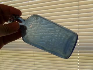 Vintage Phillips Milk Of Magnesia Blue Glass Bottle Glenbrook CT 3