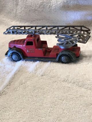 Vintage Tekno Firetruck With Extension Latter,  From Denmark