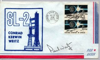 Skylab - 2 5/25/1973 Kennedy Space Ctr Launch Cover Signed By Astronaut Paul Weitz