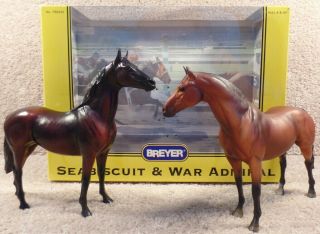 2003 Vintage Breyer Seabiscuit & War Admiral Two Horse And Box No.  750333
