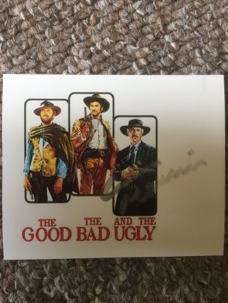 Ennio Morricone Hand Signed Autograph Photo The Good The Bad & The Ugly