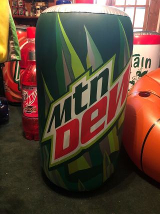 Mountain Dew Inflatable Can Over 3’ Tall Holds Air Man Cave Rec Room