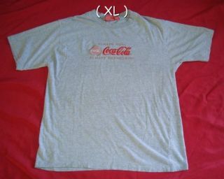 Coca Cola Logo Size Xl T - Shirt Coca Cola Always Real Always Refreshing (flaw)