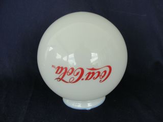 Vintage Coca Cola White Glass Globe For Ceiling Fan