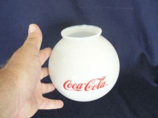 Vintage Coca Cola White Glass Globe for Ceiling Fan 4