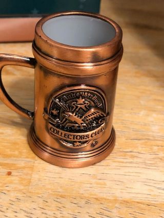 Rare 1999 Anheuser Busch Collector ' s Club Membership Stein With Mini Stein 6