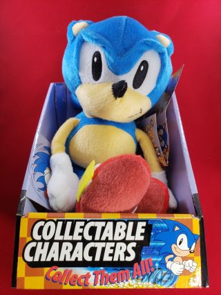 Sega Sonic The Hedgehog Rare Plush Doll Authentic Impact Innovations Uk 2007 Mib