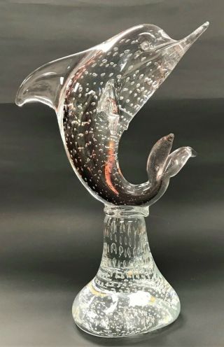 Vintage Dolphin Murano Glass