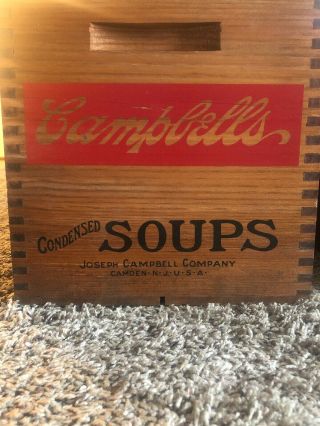 Campbell ' s soup wooden box and chuckwagon 125th anniversary RARE vintage 3
