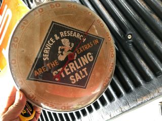 vintage sterling salt advertising thermometer 7
