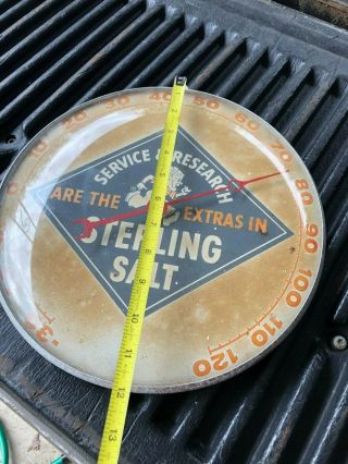 vintage sterling salt advertising thermometer 8