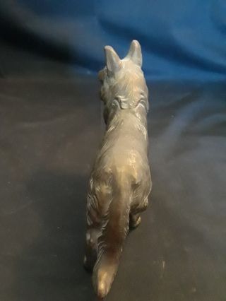 Old Vintage Collectible Brass Collie Paper Weight Brass dog 4