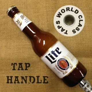 Unique Miller Lite Beer Tap Handle Real Bottle Kegerator Draft Bar Marker Tapper