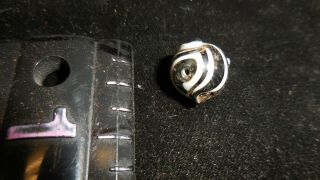 Vintage Trade Bead Black & White Glass - - Only One Found Near Fort Tupelo,  Ms