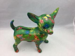 Pomme - Pidou piggy bank,  Chihuahua dog,  Unique Art,  Money Box 2