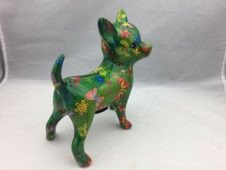 Pomme - Pidou piggy bank,  Chihuahua dog,  Unique Art,  Money Box 3
