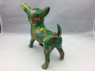 Pomme - Pidou piggy bank,  Chihuahua dog,  Unique Art,  Money Box 4