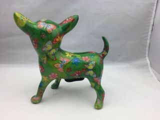 Pomme - Pidou piggy bank,  Chihuahua dog,  Unique Art,  Money Box 5